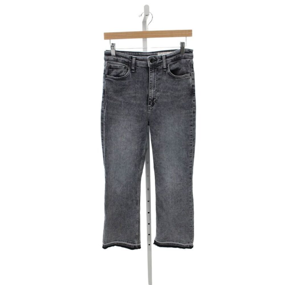 Rag & Bone Women Cropped High Waist Gray Cotton Jeans Size 29